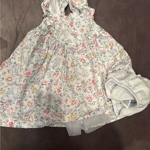 Janie and Jack Floral Baby Dress with Bloomers